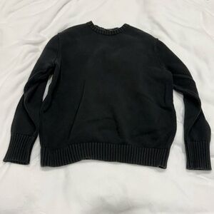 Brandy Melville John Galt Brianna Cotton Sweater in black